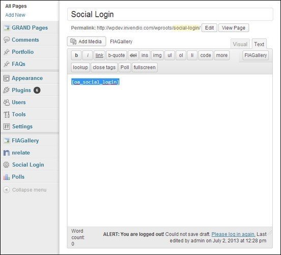 Chức năng đăng nhập bằng mạng xã hội cho WordPress